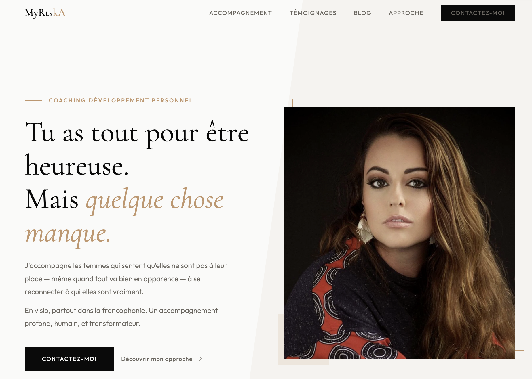 Site vitrine Myrtska